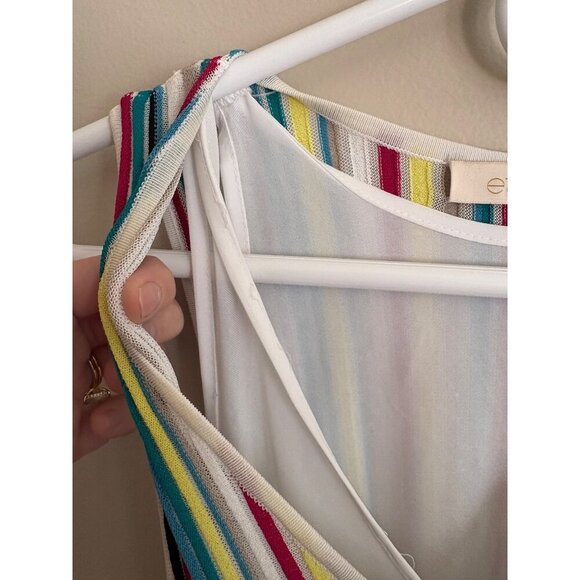 Etcetera Carnival Multi-Color Striped Sleeveless Knit Midi Dress Size XS - Picture 7 of 11